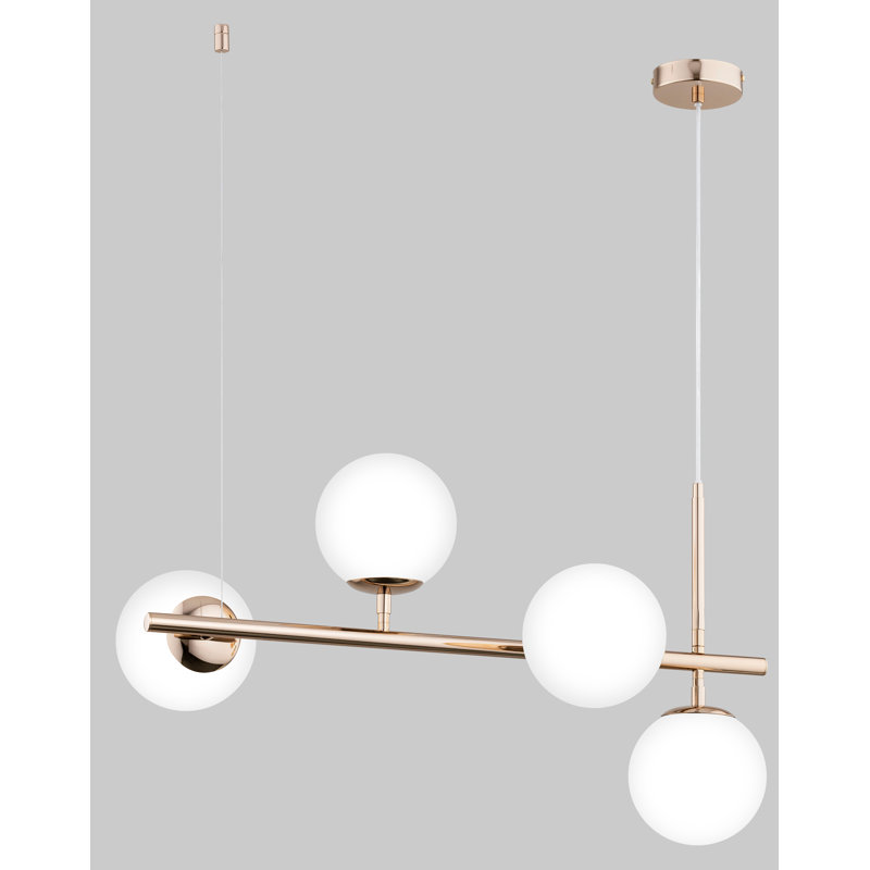 Saiyara - Light Metal Sputnik Pendant, White