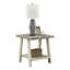 Table de bout contemporaine en bois bicolore gris et beige-1089266769-1089266778