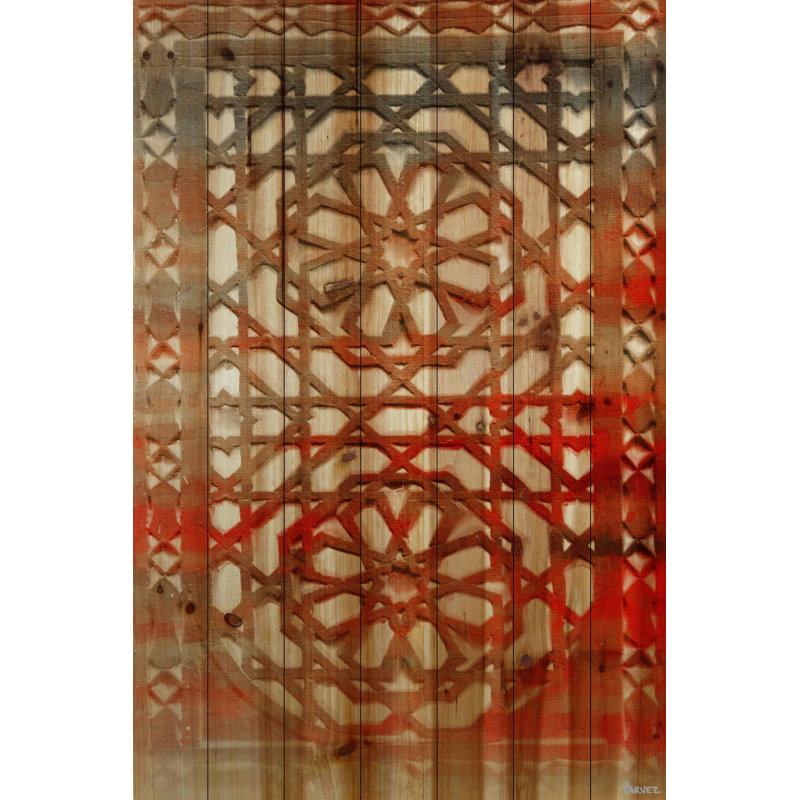 «Tassebnit», reproduction sur bois de pin naturel, H 45 po x l 30 po x P 1,5 po