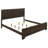 Villeparisis Dark Cocoa Eastern King Panel Bed