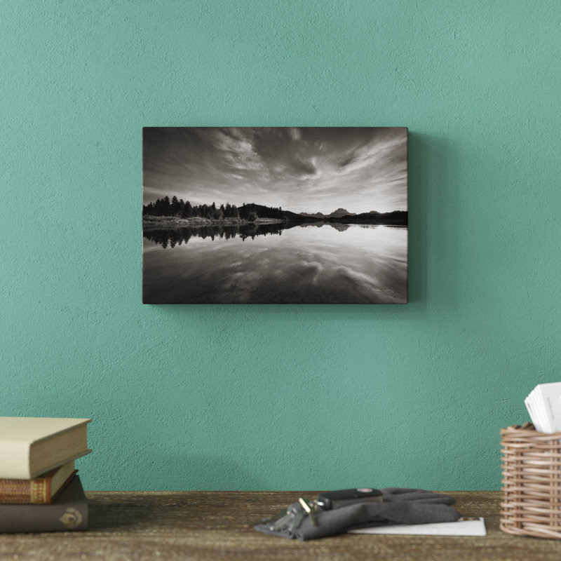Oxbow Bend Sunset Grand Teton National Park by Alan Majchrowicz - No Frame Print on Canvas, 20cm H x 30cm W x 3.8cm D