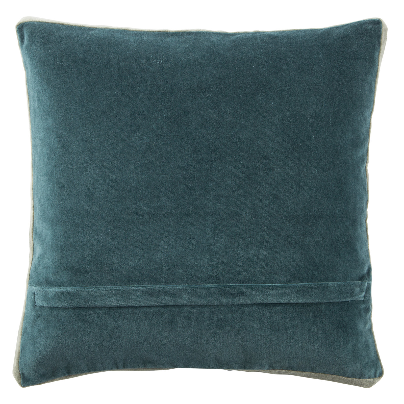 Brixen 18" x 18" Cotton Throw Pillow, Down, Teal
