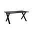 Dining Table Asai with X-Shaped Black Metal Legs-90655123