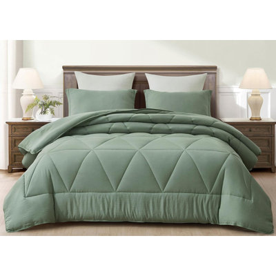 Washed Microfiber Bedding Polyester Comforter