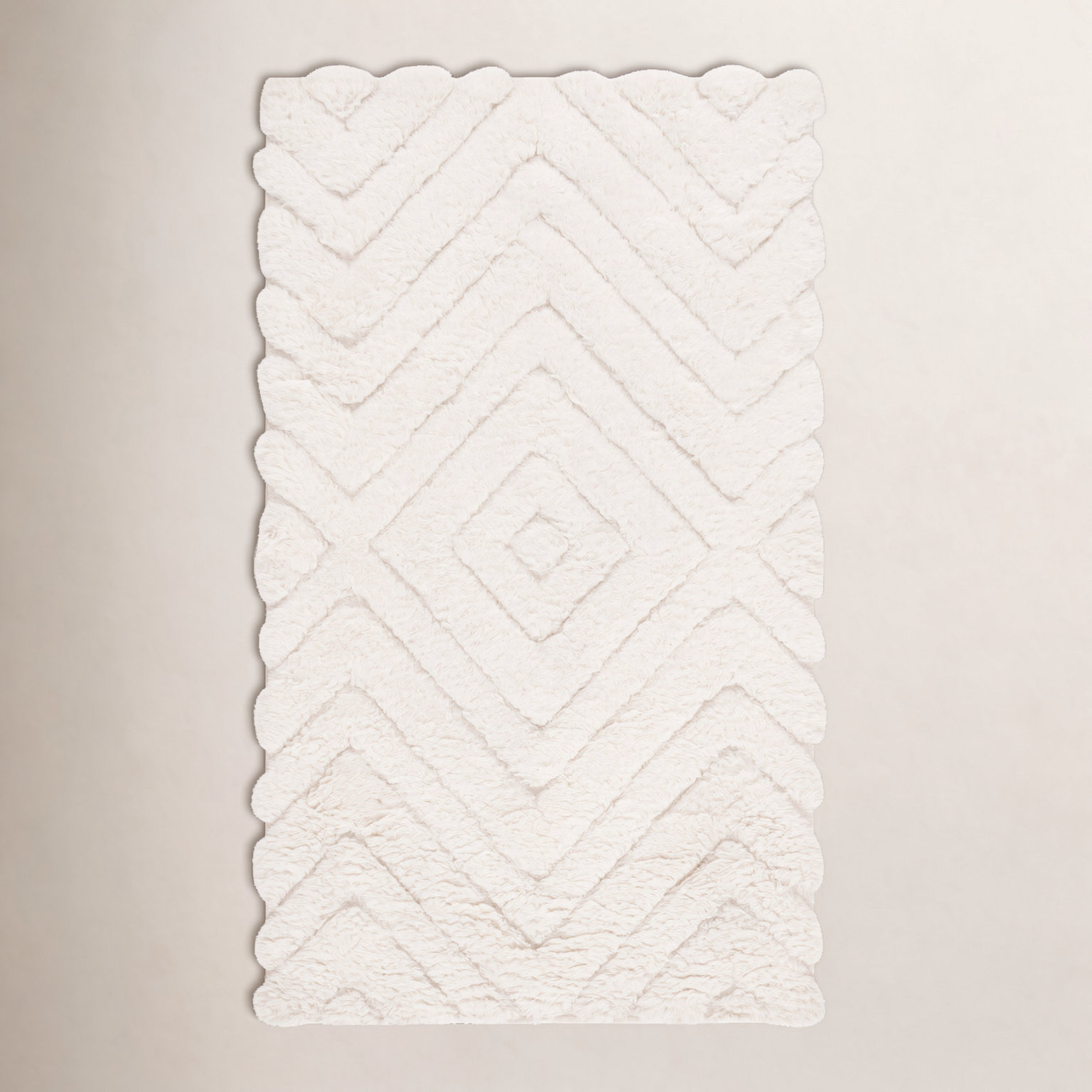 Dabria Handmade Wool Ivory Rug, Rectangle 5' x 8'