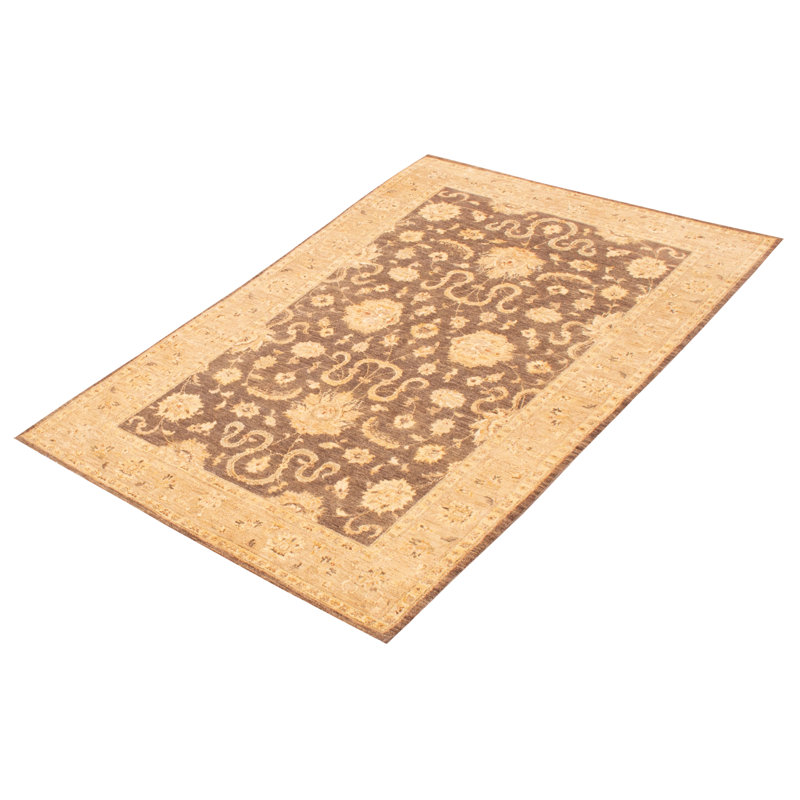 Tapis unique en laine noué à la main 5 pi 8 po x 8 pi 7 po nouvel âge Blevens