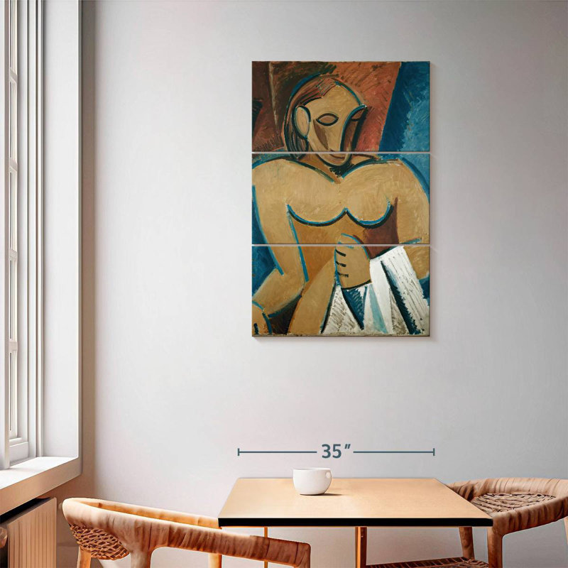 Avery nue avec serviette, H 57 po x l 36 po