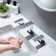 Cube Widespread 2-handle Bathroom Faucet with Drain Assembly