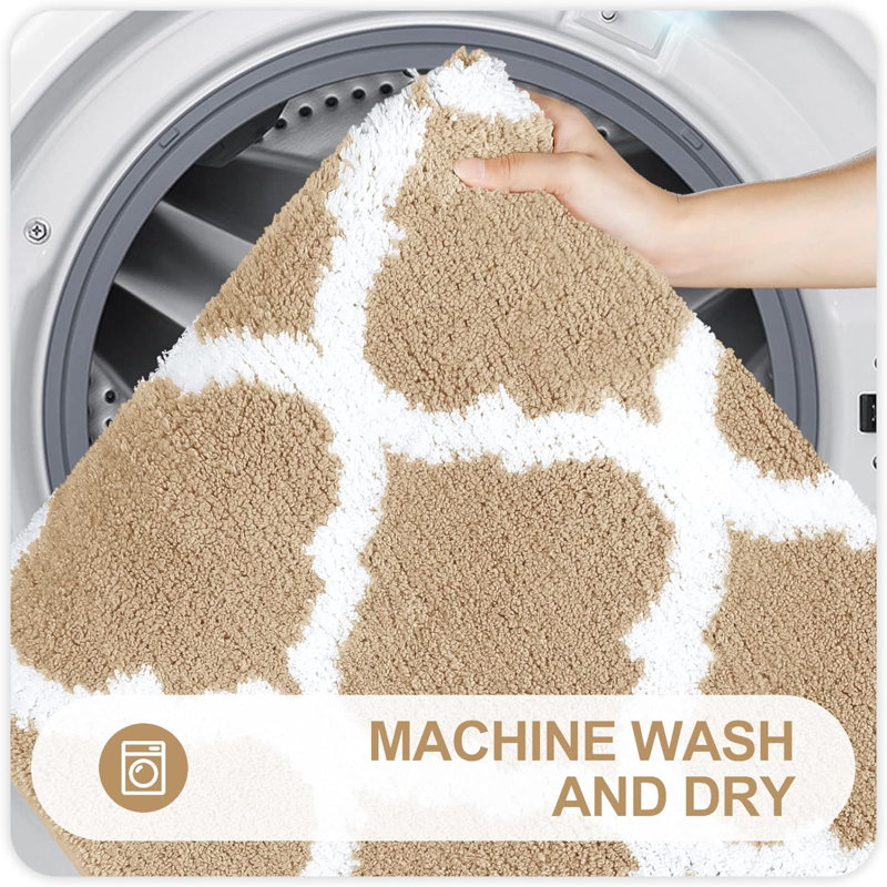 Jonson Microfiber Bath Mat, Beige