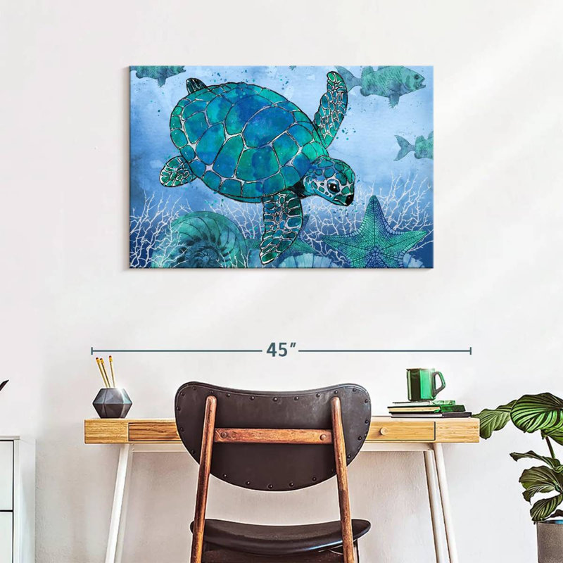 Brampt Ocean Blues, 24" H x 36" W