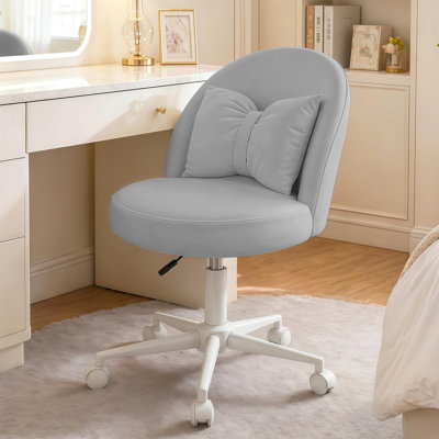 Blue Elephant Velvet Task Chair
