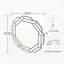 Octagonal Living Room Mirror