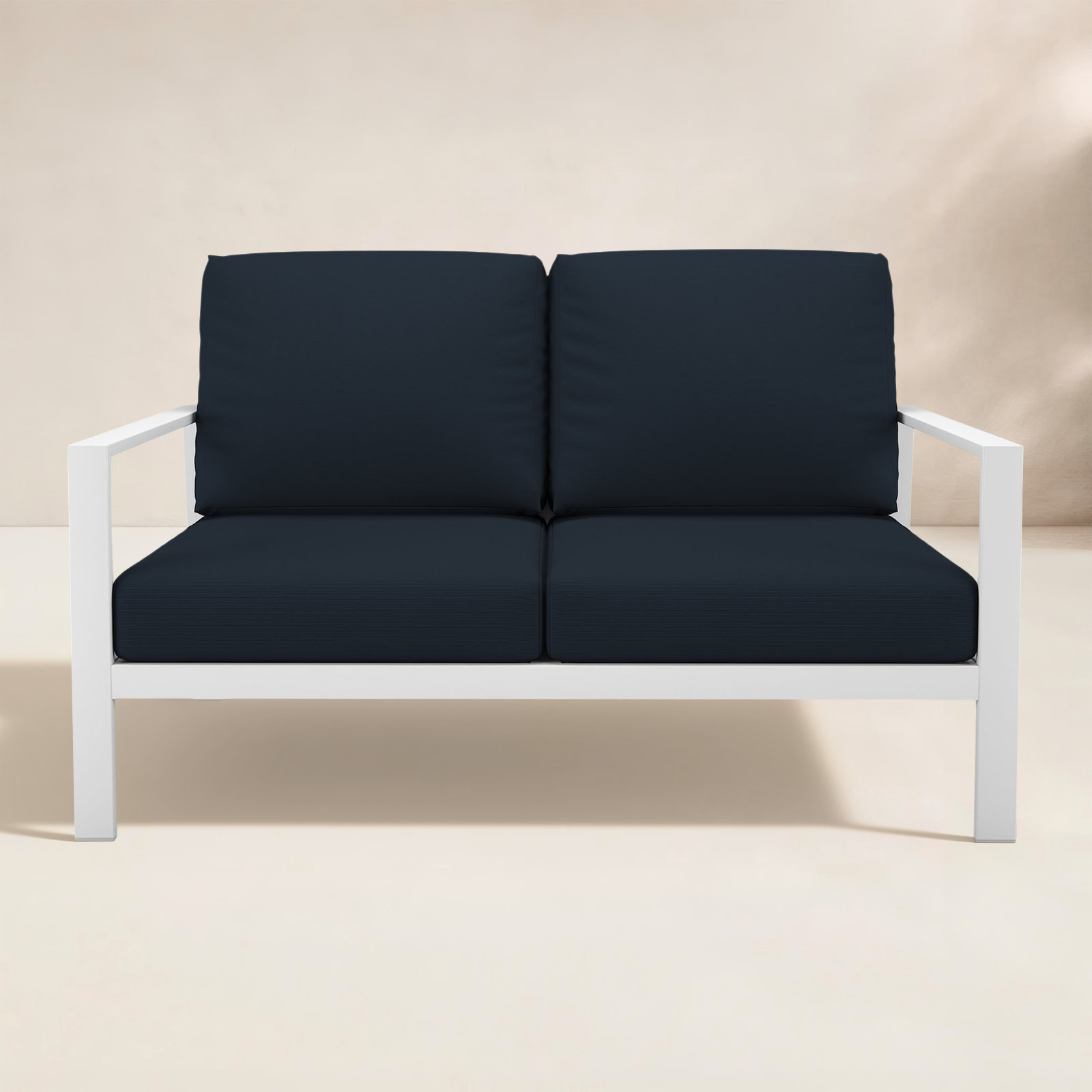 Townsend 55" Sunbrella® Patio Loveseat, Canvas Navy