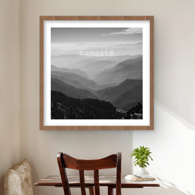 Namaste Monochrome - Framed Matted Print for Home Decor
