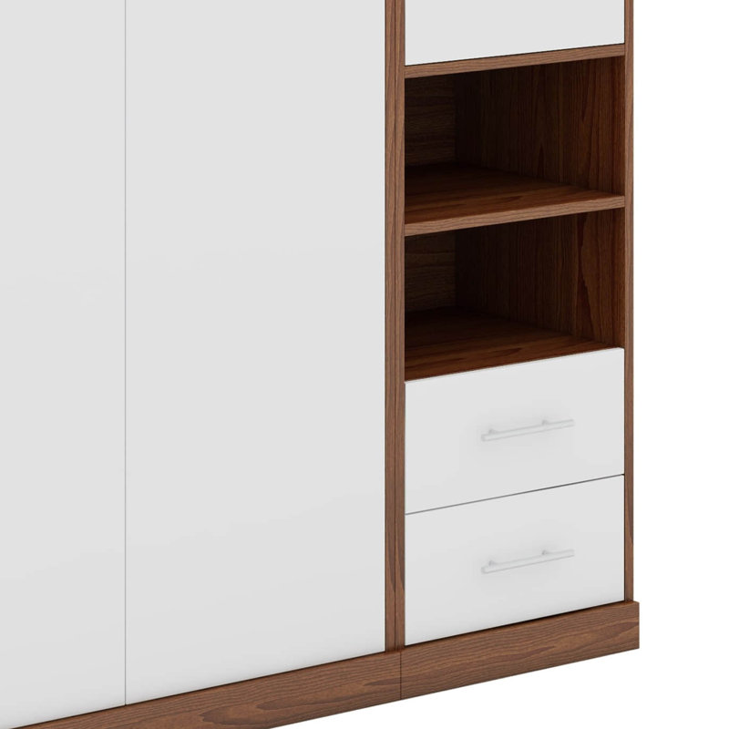 Lit escamotable simple avec armoire, Simple