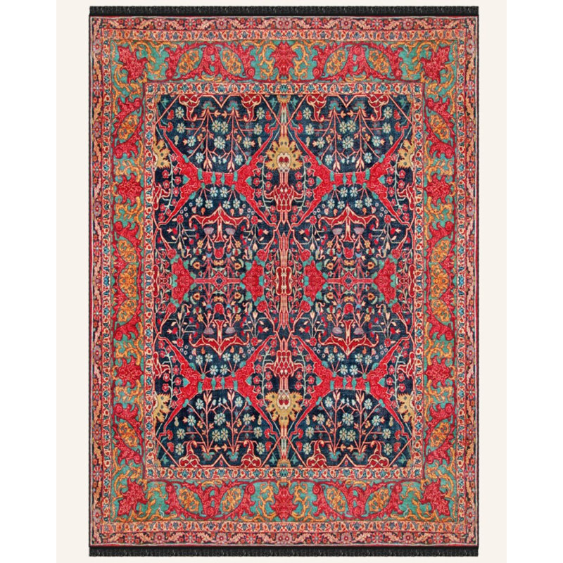 Tapis en coton Guindazola, Tapis de couloir 3 pi 4 po x 9 pi 11 po