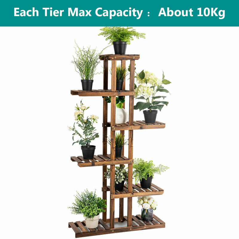 Esbon Wood Weather Resistant Plant Stand