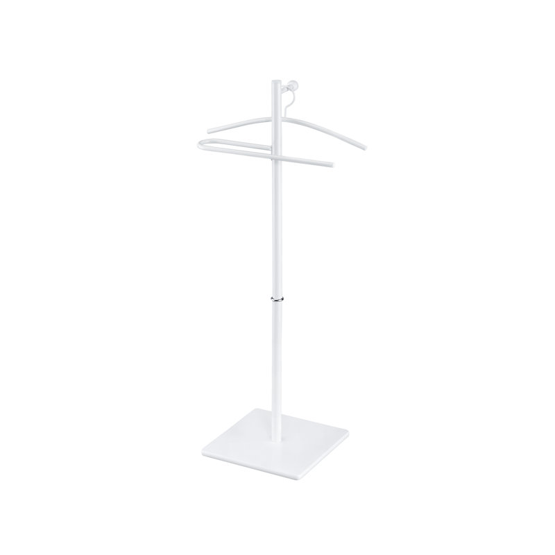 Zake Steel Freestanding Valet Stand, White