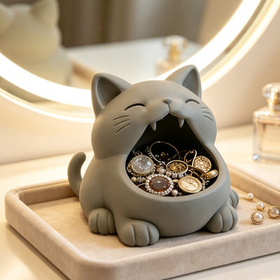 the storage 1PCS Cute Shaped Small Storage Box Jewelry Ring Small Item Storage Box Home Decoration Tray 4x3in