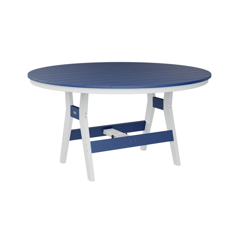 Table de bar berlinoise Berlin, H 38,87 po x l 60 po x P 60 po, Bleu pacifique