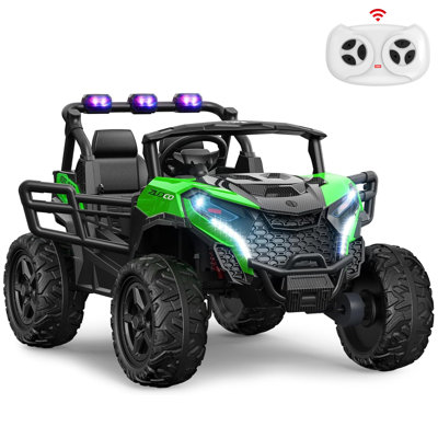 DEARAUTO 24V 2 Seater Ride on UTV Car, 4WD, 800W, 4x200W Motors, 4 Power EVA Wheels, EVA Tires, 5.1 Mph, Kid Electric Car with Remote Control, 24 Volt Ride on Toy for Big Kids Aged 3-8Y
