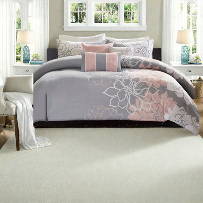Piece Bedding Sets Polyester Full Queen Floral Modern Home Bedroom