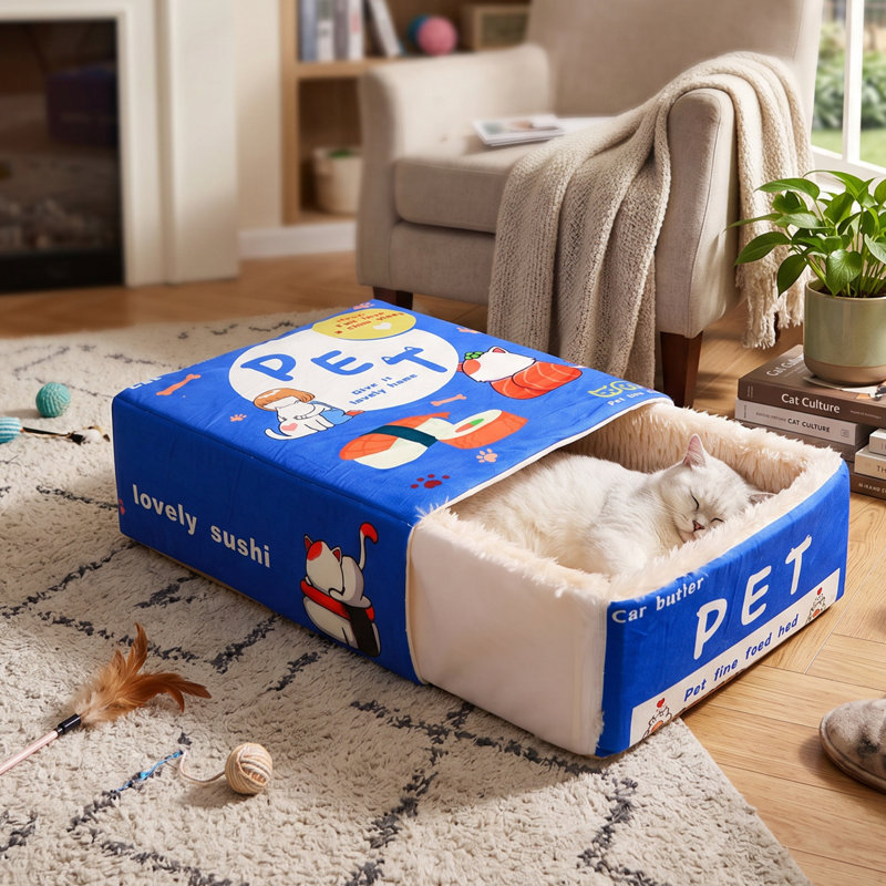 Lit pour chat, boîte à collation, lit pour chien