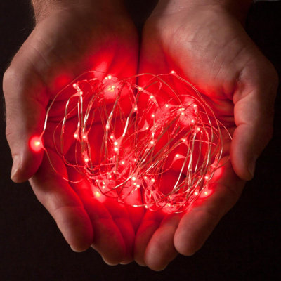 2 Sets 20 Leds String Lights Silver Wire Indoor And Outdoor  Firefly Starry Fairy Lights Battery Powered For DIY, Christmas, Holidays, Party, Bedroom And Centerpieces