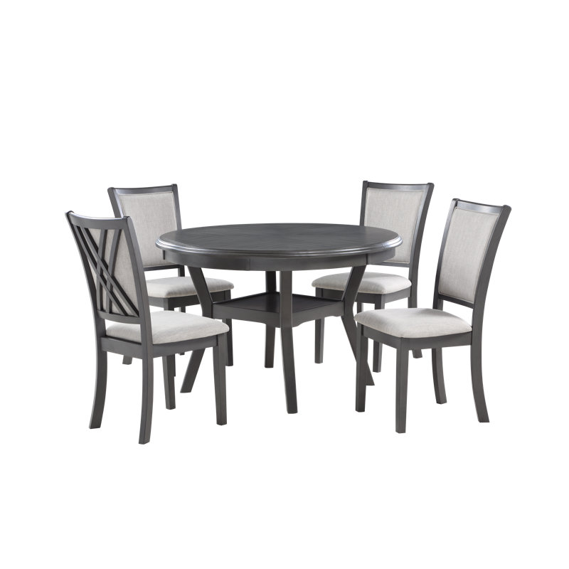 Ensemble de salle à manger 5 pièces Arnott, Gris, H 30 po x L 47,25 po x l 47,25 po