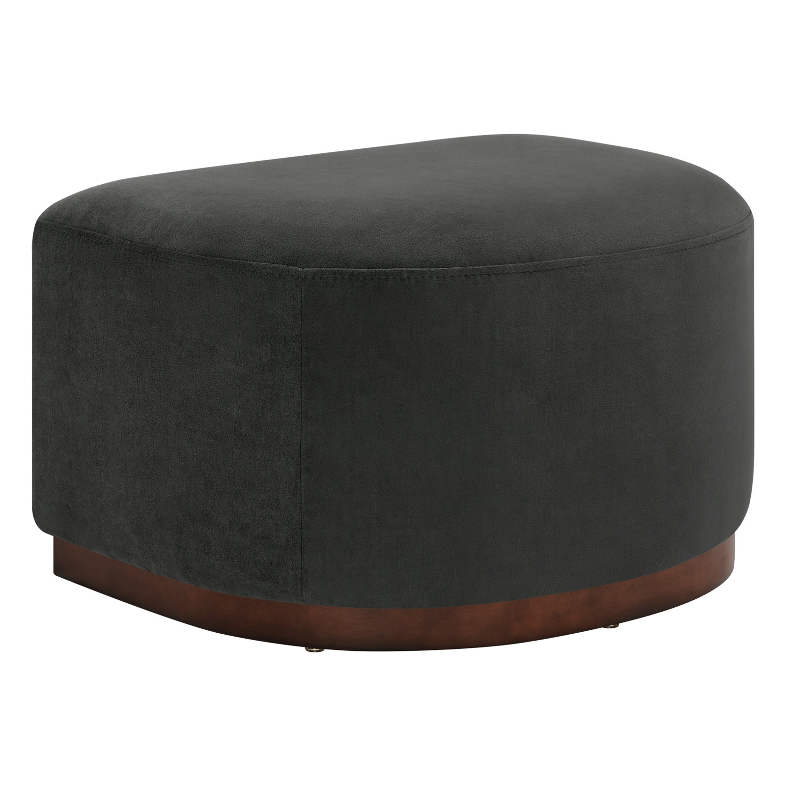 Upholstered Ottoman, Bella Asphalt