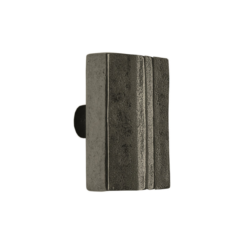 Marrakesh Bronze Rectangular Knob, Silicon Bronze Dark