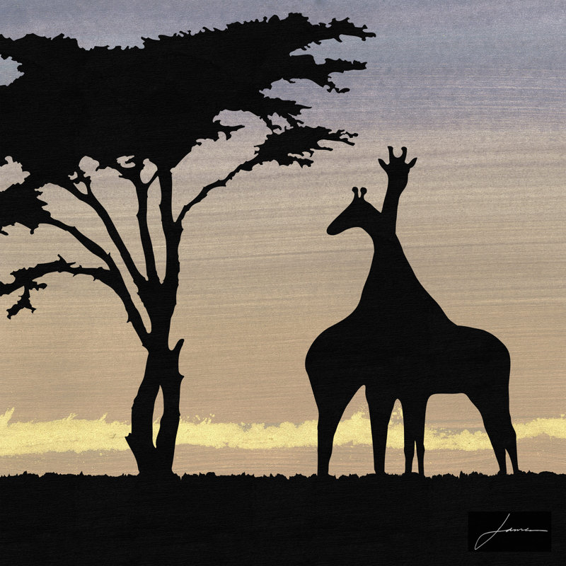 Savanna IV by James Burghardt - Wrapped Canvas Painting, 30cm H x 30cm W