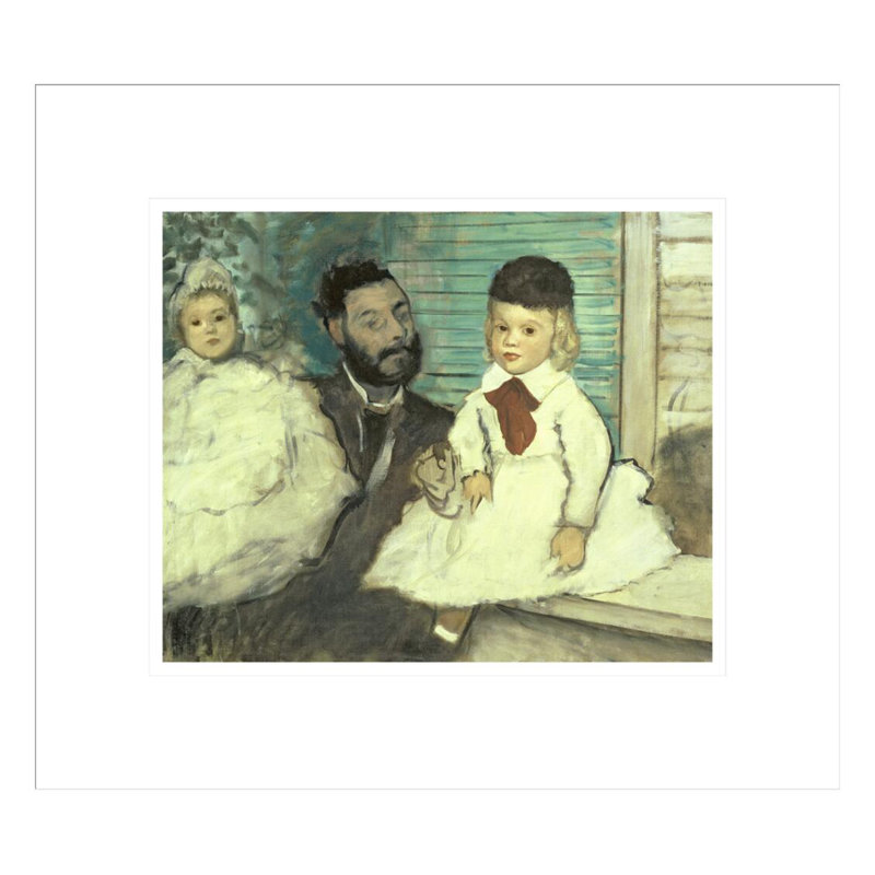 «Comte Le Pic and His Sons» par Edgar Degas, impression giclée encadrée, H 13,75 po x l 15,51 po