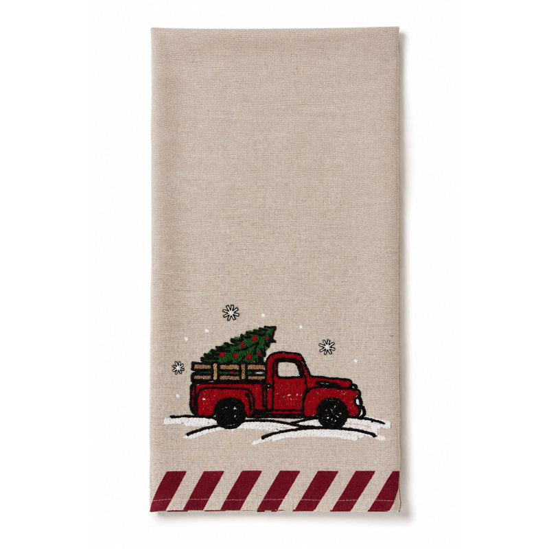 Christmas Truck 17" x 27" Tea Towel