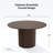 Solid Wood Dining Table Round Pedestal Kitchen Table-853627316-853627307