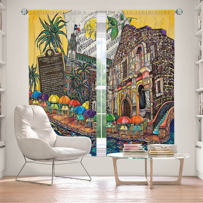Ensemble de rideaux en polyester 2 pièces Froylan, L 40 po x L 82 po