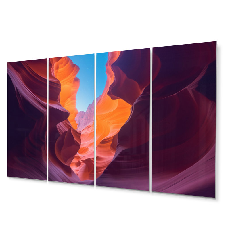 Upper Antelope Canyon I - Canyon & Desert Metal Art Print Set
