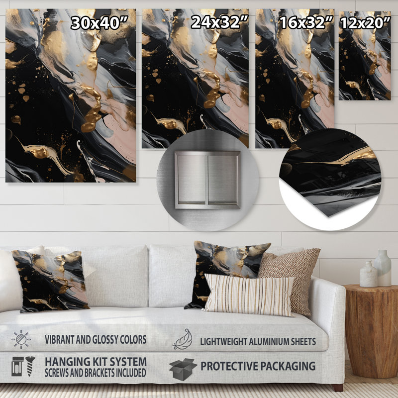 Décoration murale Marble Medley I, H 20 po x l 12 po x P 1 po