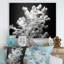 «Black and White Coral Plant I - Beach & Ocean», reproduction sur toile-1045385241-1045385242