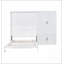 Grand lit escamotable mural avec placard, blanc-1351773166