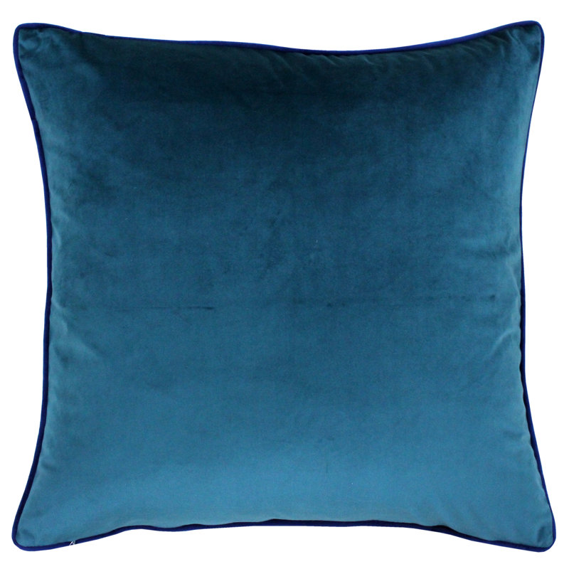 Oliver Square Throw, Teal/Navy, Pillow Cover Only - No Insert