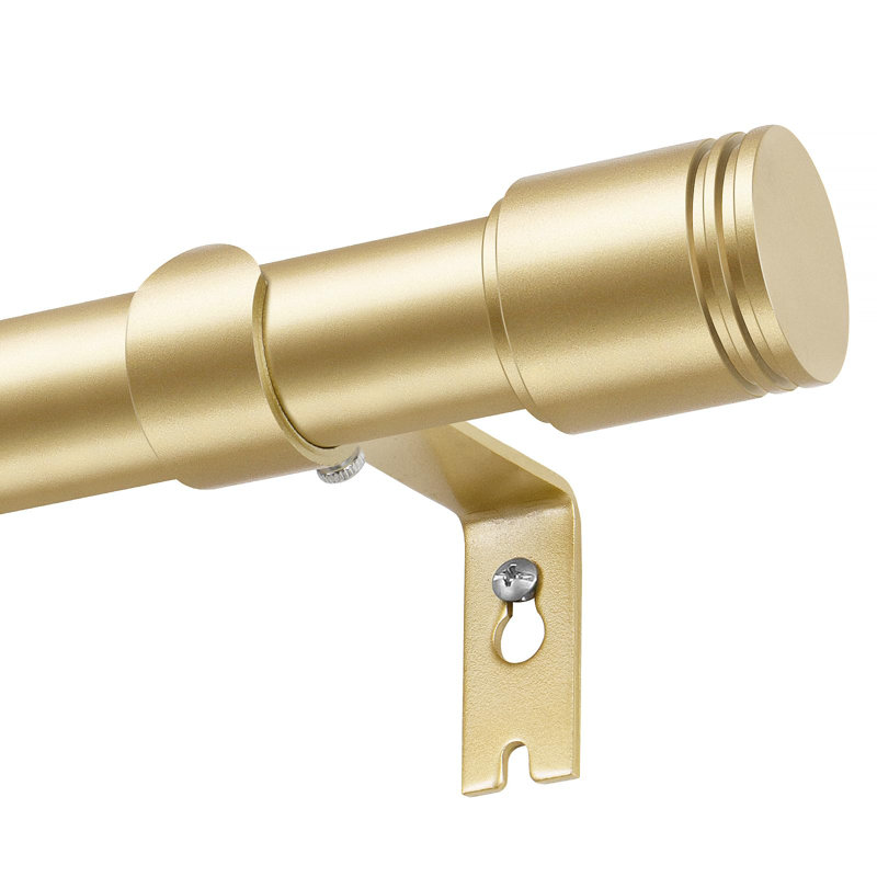 218cm Straight Wall Shower Curtain Pole, Gold