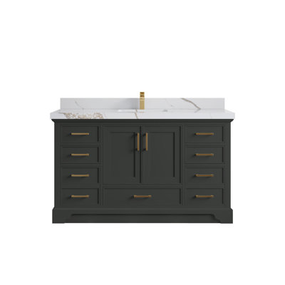 Meuble-lavabo simple avec plateau Charlotte 60