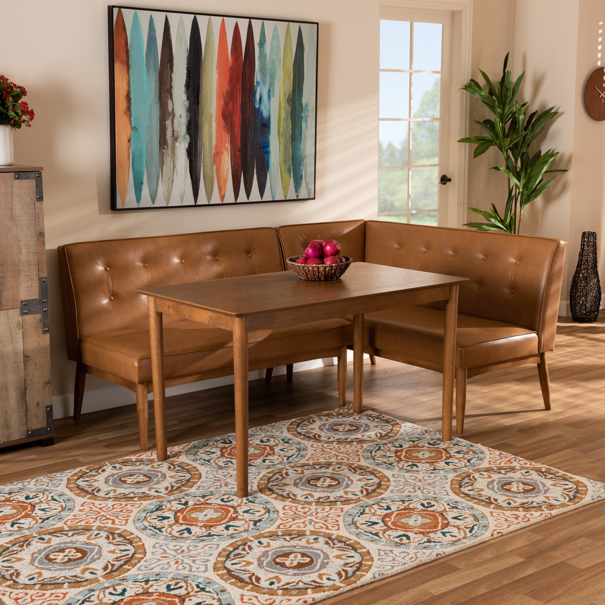 Corrigan Studio® Bopp 3 - Piece Breakfast Nook Dining Set | Wayfair