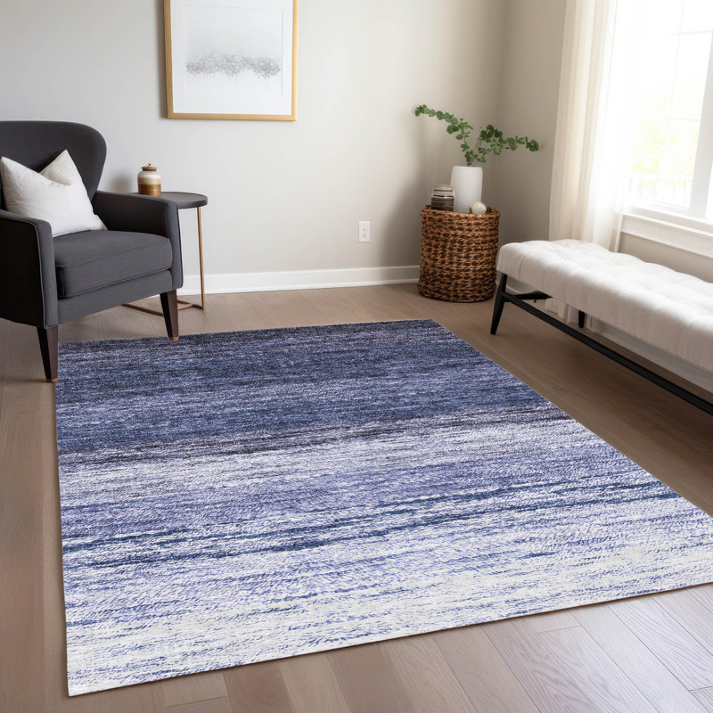 Tapis intérieur / extérieur en polyester tissé à la machine Malchow, Rectangulaire 3 pi x 5 pi