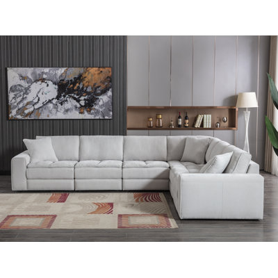 Buchanon Upholstered L-Shaped Sectional Reversible