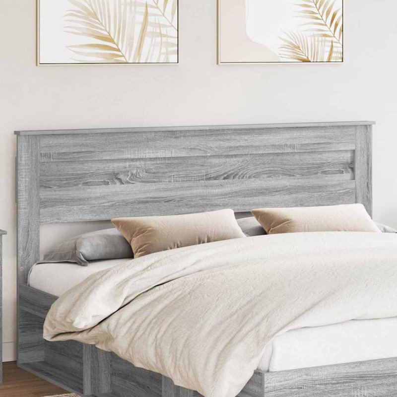 Headboard, King, Grey Sonoma