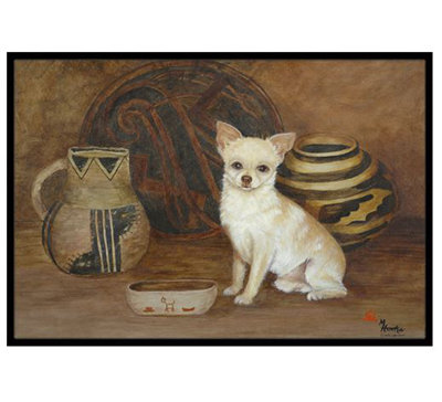 Tapis d’extérieur anti-dérapant chihuahua antique history