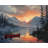 Calm Lake Blue Polyester Placemat | Home Decor Dining Accessory