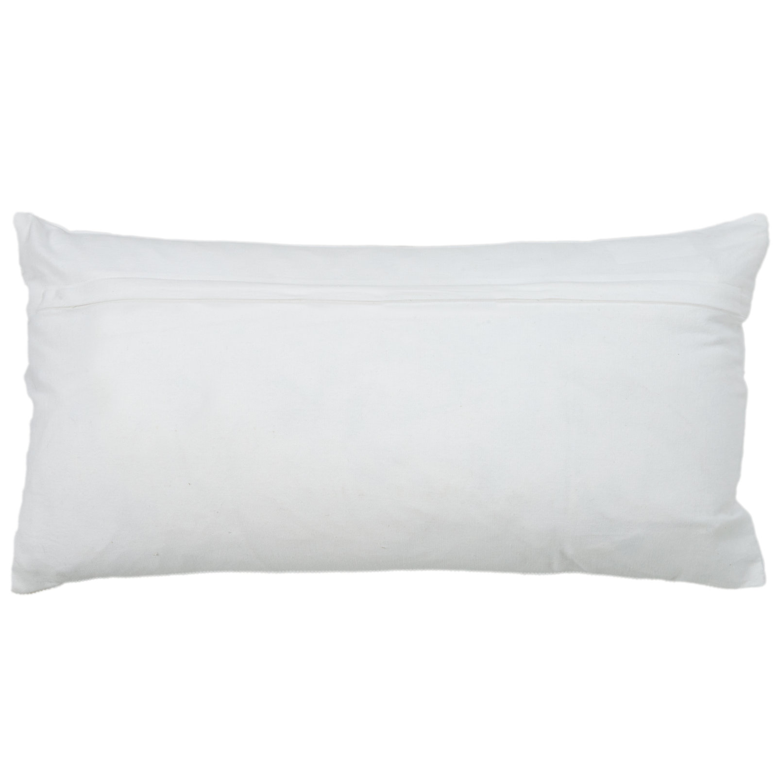 Brockett Textured Lumbar Throw Pillow, White